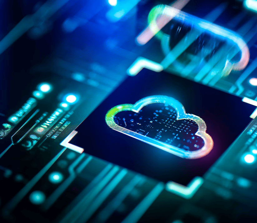 Cloud security circuit illustration